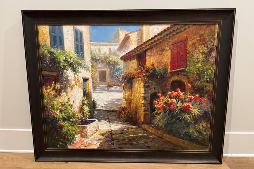 European Street Scene Painting